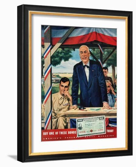 "Buy War Bonds,"July 1, 1944-W.W. Calvert-Framed Giclee Print