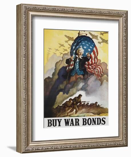 Buy War Bonds Poster-null-Framed Giclee Print