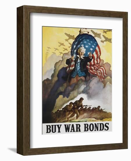 Buy War Bonds Poster-null-Framed Giclee Print