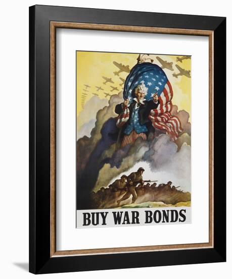 Buy War Bonds Poster-null-Framed Giclee Print