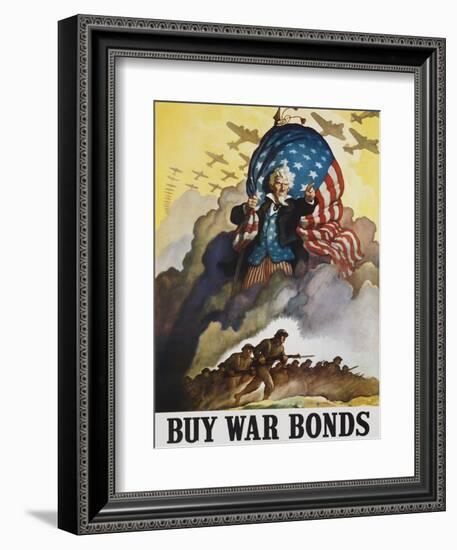 Buy War Bonds Poster-null-Framed Giclee Print