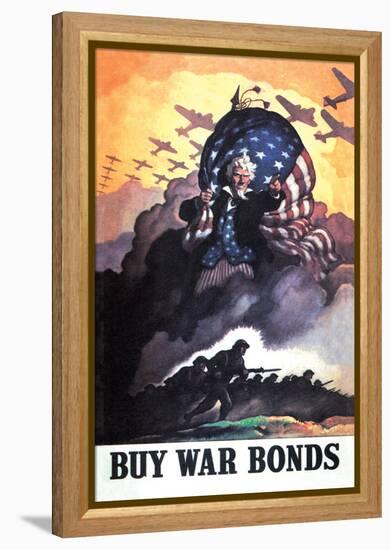 Buy War Bonds-Newell Convers Wyeth-Framed Stretched Canvas