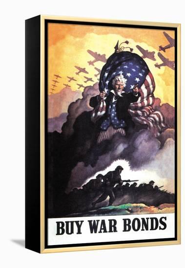 Buy War Bonds-Newell Convers Wyeth-Framed Stretched Canvas