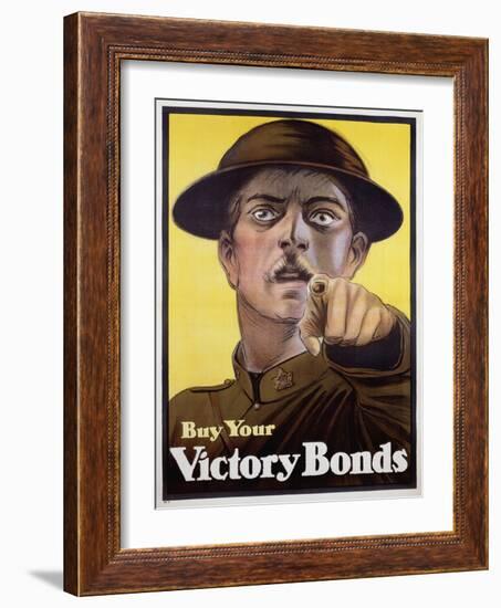 Buy Your Victory Bonds Poster-null-Framed Giclee Print