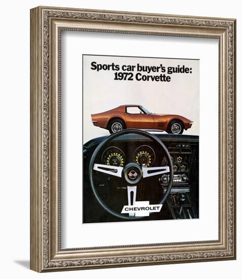 Buyer's Guide 1972 GM Corvette-null-Framed Premium Giclee Print