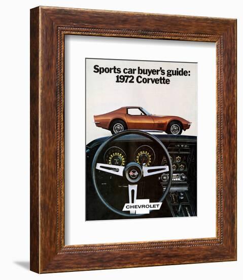 Buyer's Guide 1972 GM Corvette-null-Framed Premium Giclee Print