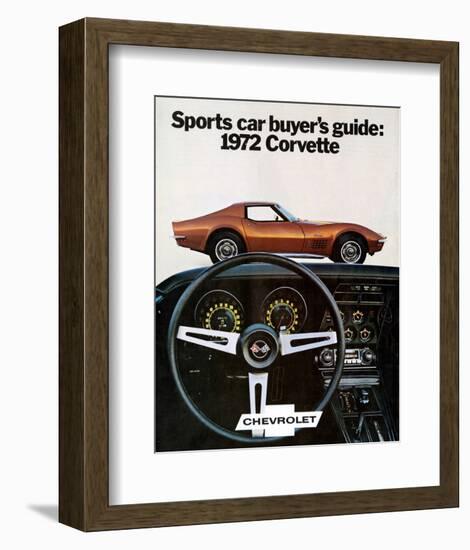 Buyer's Guide 1972 GM Corvette-null-Framed Premium Giclee Print