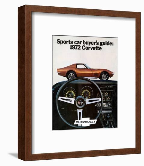 Buyer's Guide 1972 GM Corvette-null-Framed Art Print