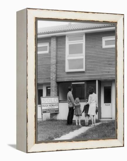 Buying a House 1960s-null-Framed Premier Image Canvas