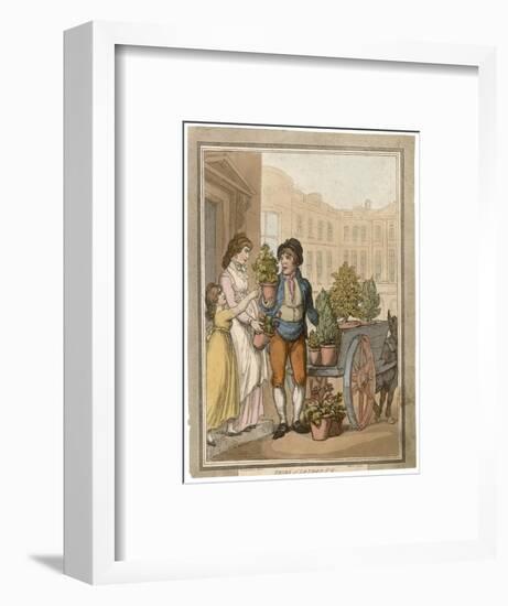 Buying a Plant-null-Framed Art Print