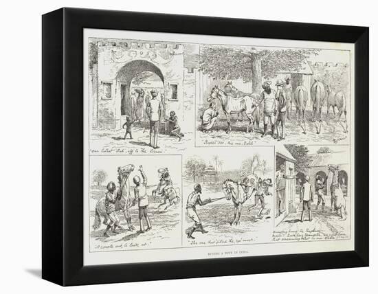 Buying a Pony in India-Alfred Courbould-Framed Premier Image Canvas