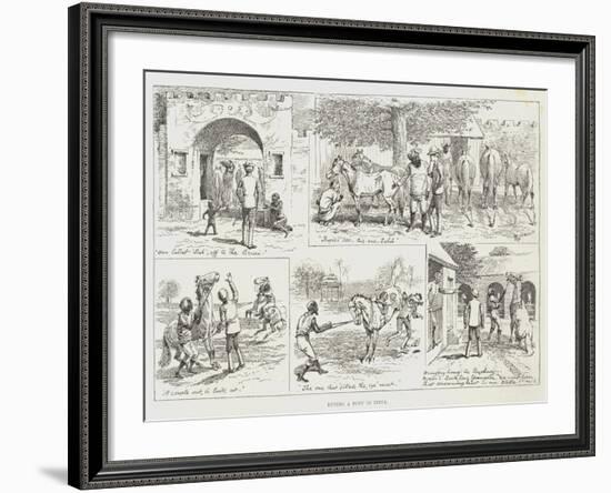 Buying a Pony in India-Alfred Courbould-Framed Giclee Print