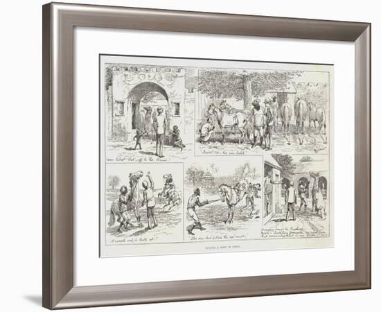 Buying a Pony in India-Alfred Courbould-Framed Giclee Print