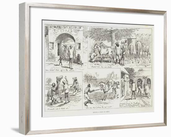 Buying a Pony in India-Alfred Courbould-Framed Giclee Print