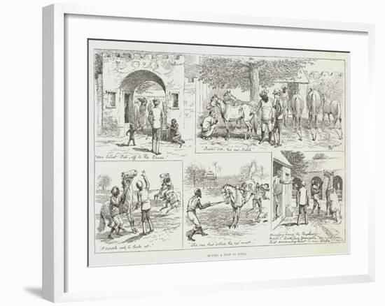 Buying a Pony in India-Alfred Courbould-Framed Giclee Print