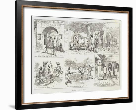 Buying a Pony in India-Alfred Courbould-Framed Giclee Print