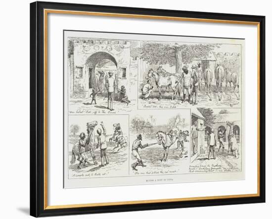 Buying a Pony in India-Alfred Courbould-Framed Giclee Print