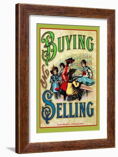 Buying and Selling-null-Framed Art Print