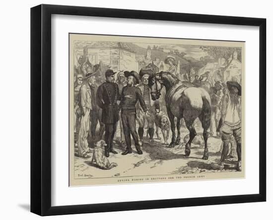 Buying Horses in Brittany for the French Army-Basil Bradley-Framed Giclee Print