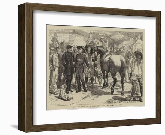 Buying Horses in Brittany for the French Army-Basil Bradley-Framed Giclee Print