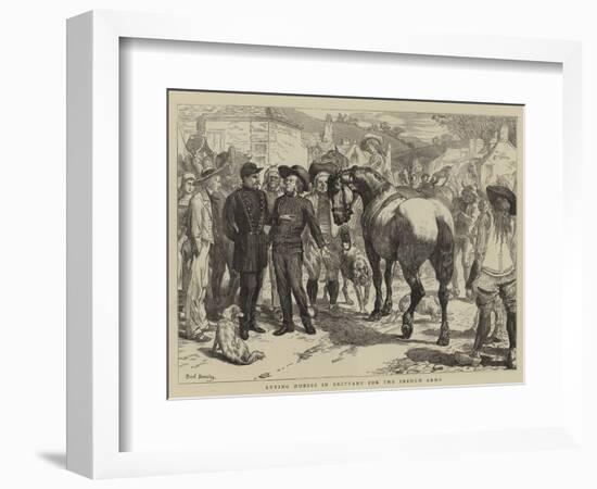 Buying Horses in Brittany for the French Army-Basil Bradley-Framed Giclee Print