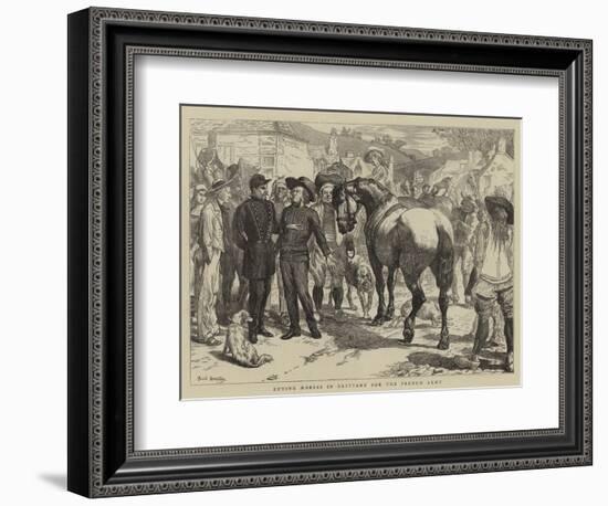 Buying Horses in Brittany for the French Army-Basil Bradley-Framed Giclee Print