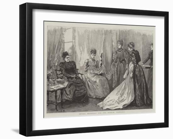 Buying Materials for the Wedding Trousseau-Arthur Hopkins-Framed Giclee Print