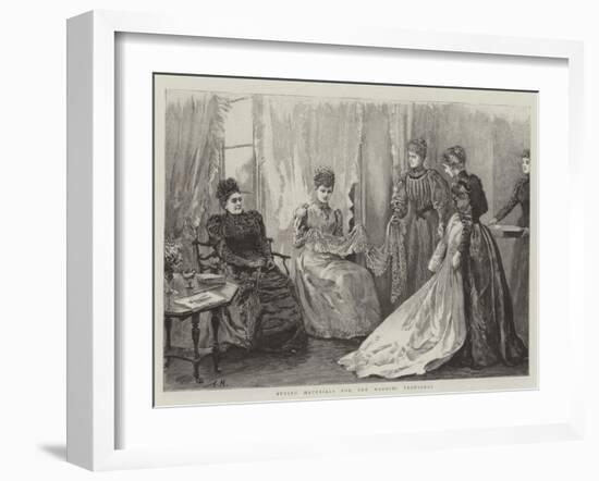 Buying Materials for the Wedding Trousseau-Arthur Hopkins-Framed Giclee Print