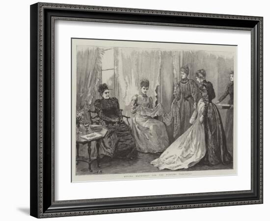 Buying Materials for the Wedding Trousseau-Arthur Hopkins-Framed Giclee Print