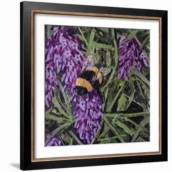 Buzz - Bumble Bee on Lavender-Kirstie Adamson-Framed Giclee Print