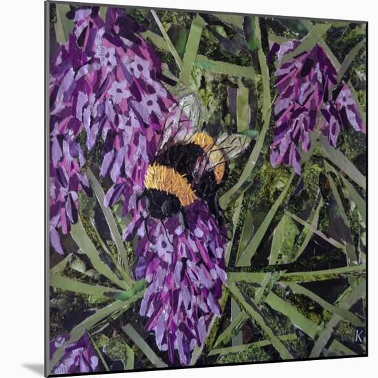 Buzz - Bumble Bee on Lavender-Kirstie Adamson-Mounted Giclee Print