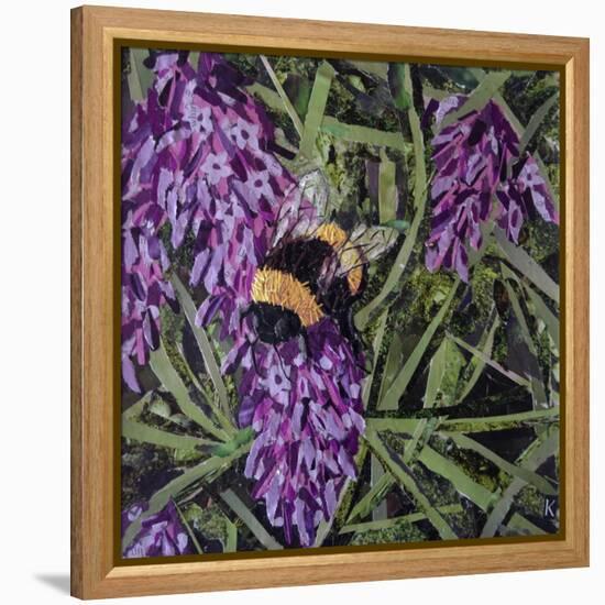 Buzz - Bumble Bee on Lavender-Kirstie Adamson-Framed Premier Image Canvas