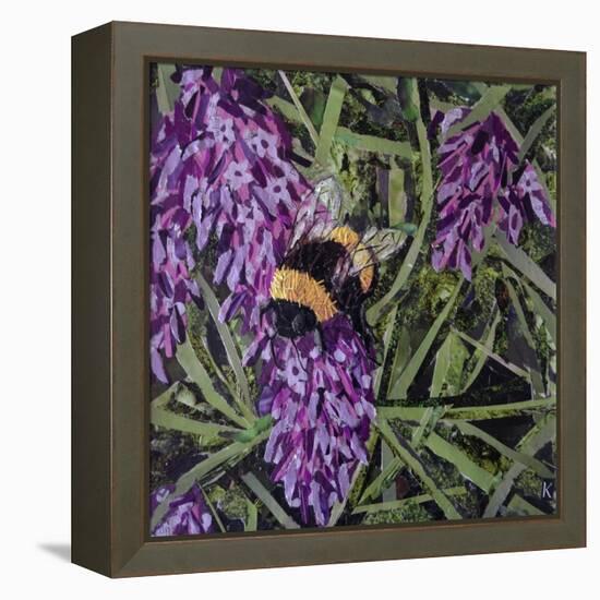 Buzz - Bumble Bee on Lavender-Kirstie Adamson-Framed Premier Image Canvas