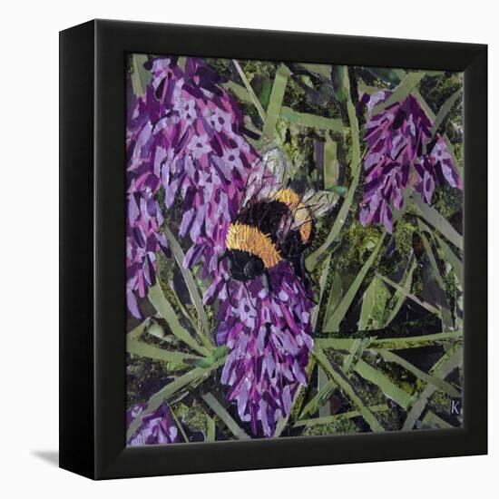 Buzz - Bumble Bee on Lavender-Kirstie Adamson-Framed Premier Image Canvas