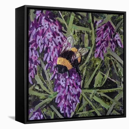 Buzz - Bumble Bee on Lavender-Kirstie Adamson-Framed Premier Image Canvas