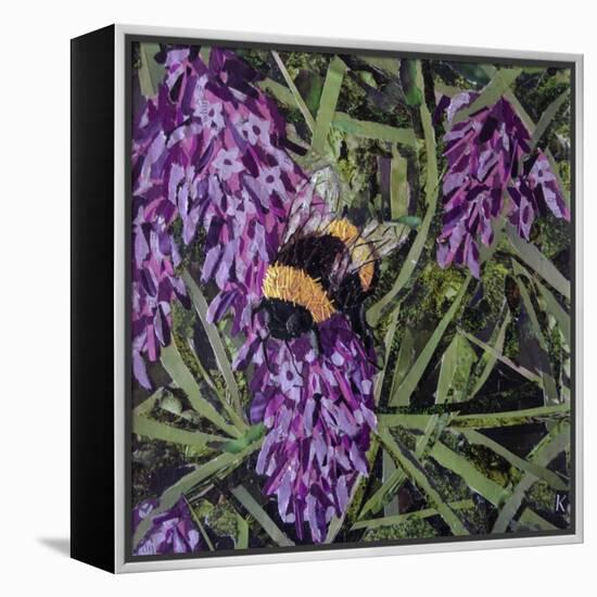 Buzz - Bumble Bee on Lavender-Kirstie Adamson-Framed Premier Image Canvas