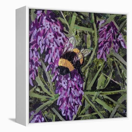 Buzz - Bumble Bee on Lavender-Kirstie Adamson-Framed Premier Image Canvas