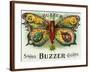 Buzzer Brand Cigar Inner Box Label-Lantern Press-Framed Art Print