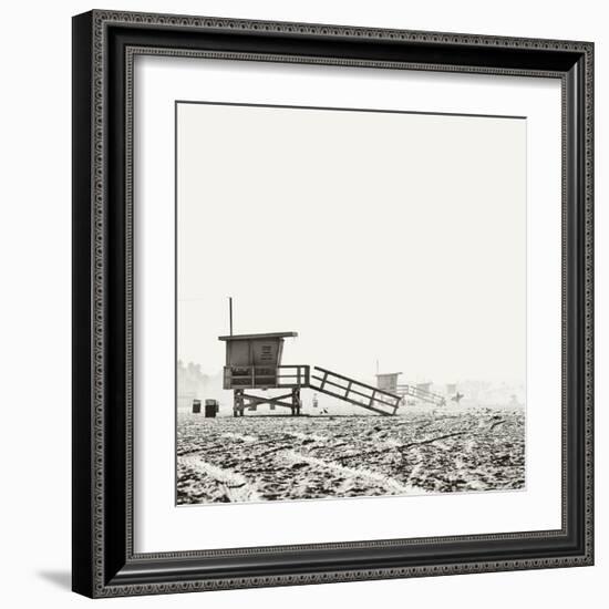 BW Lifeguard-Myan Soffia-Framed Art Print