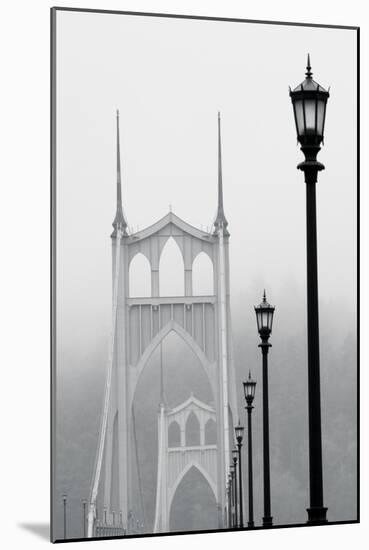 BW Light on the Bridge III-Erin Berzel-Mounted Photographic Print