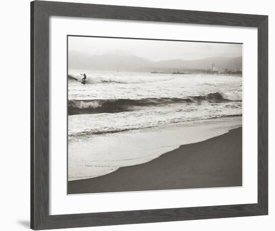 BW Surfer No. 1-Myan Soffia-Framed Art Print