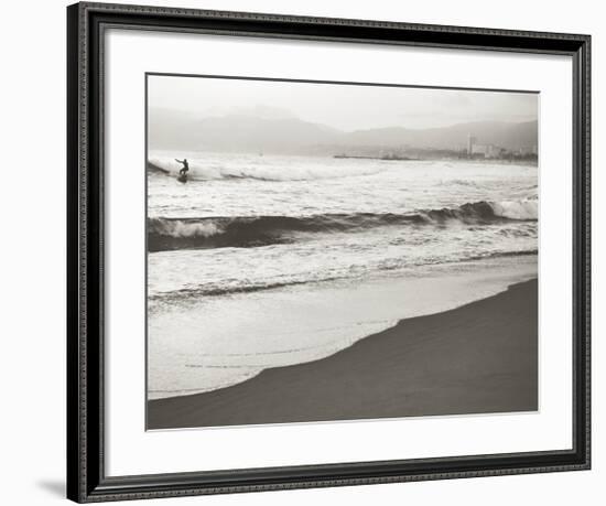 BW Surfer No. 1-Myan Soffia-Framed Art Print