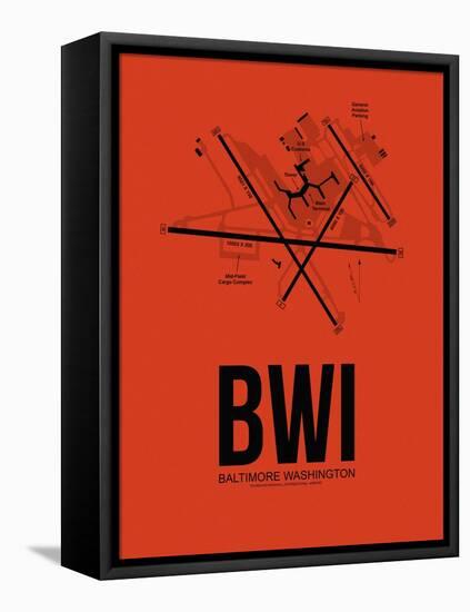 BWI Baltimore Airport Orange-NaxArt-Framed Stretched Canvas