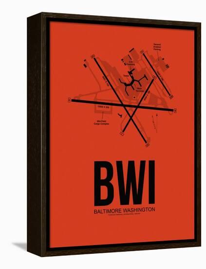 BWI Baltimore Airport Orange-NaxArt-Framed Stretched Canvas