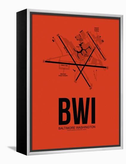 BWI Baltimore Airport Orange-NaxArt-Framed Stretched Canvas