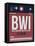 BWI Baltimore Luggage Tag 2-NaxArt-Framed Stretched Canvas