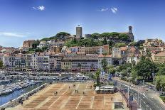 Aerial View over the Old Harbor, Cannes, Cote D'azur, France-bwzenith-Photographic Print