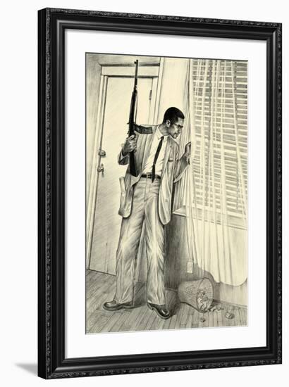 By Any Means Necessary Memorial-Mr^ Bing-Framed Art Print