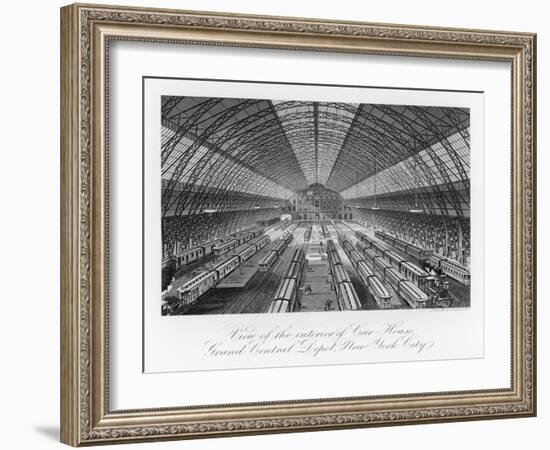 "By Grand Central Station I Sat Down and Wept" Wrote Elizabeth Smart-J.n. Allan-Framed Art Print