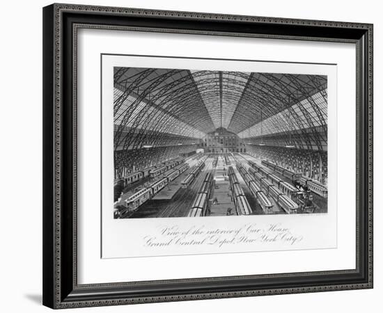 "By Grand Central Station I Sat Down and Wept" Wrote Elizabeth Smart-J.n. Allan-Framed Art Print